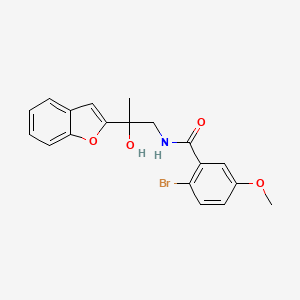 molecular formula C19H18BrNO4 B2372611 N-[2-(1-benzofuran-2-yl)-2-hydroxypropyl]-2-bromo-5-methoxybenzamide CAS No. 2034277-16-0