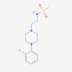 molecular formula C13H20FN3O2S B2372693 N-(2-(4-(2-fluorophenyl)piperazin-1-yl)ethyl)methanesulfonamide CAS No. 1211740-17-8