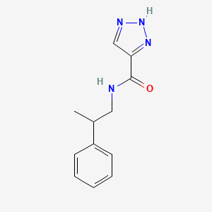 molecular formula C12H14N4O B2372729 N-(2-phenylpropyl)-1H-1,2,3-triazole-5-carboxamide CAS No. 1479035-52-3