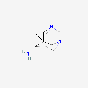 molecular formula C10H19N3 B2372751 6-Amino-5,7-dimethyl-1,3-diazaadamantane CAS No. 125658-08-4