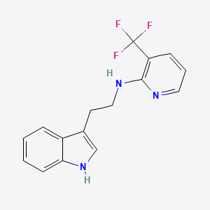 molecular formula C16H14F3N3 B2372755 N-[2-(1H-indol-3-yl)ethyl]-3-(trifluoromethyl)-2-pyridinamine CAS No. 478041-02-0