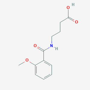 molecular formula C12H15NO4 B2372804 4-(2-Methoxy-benzoylamino)-butyric acid CAS No. 257952-11-7