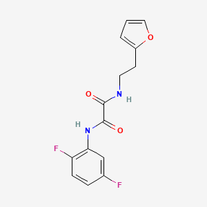 N'-(2,5-difluorophenyl)-N-[2-(furan-2-yl)ethyl]oxamide