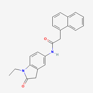 N-(1-ethyl-2-oxoindolin-5-yl)-2-(naphthalen-1-yl)acetamide