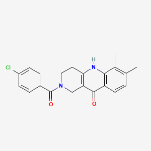 2-(4-Chlorobenzoyl)-6,7-dimethyl-1,3,4,5-tetrahydrobenzo[b][1,6]naphthyridin-10-one