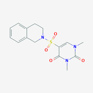 5-(3,4-dihydro-1H-isoquinolin-2-ylsulfonyl)-1,3-dimethylpyrimidine-2,4-dione
