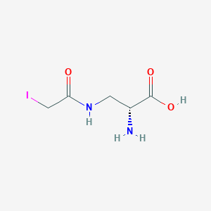 molecular formula C5H9IN2O3 B237293 Iacpa CAS No. 129365-02-2