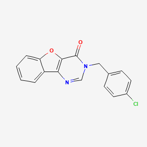 B2372946 3-(4-chlorobenzyl)[1]benzofuro[3,2-d]pyrimidin-4(3H)-one CAS No. 864923-27-3