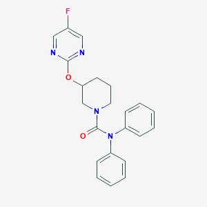 3-((5-fluoropyrimidin-2-yl)oxy)-N,N-diphenylpiperidine-1-carboxamide