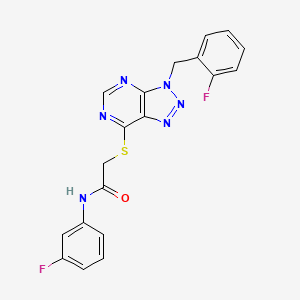 2-((3-(2-fluorobenzyl)-3H-[1,2,3]triazolo[4,5-d]pyrimidin-7-yl)thio)-N-(3-fluorophenyl)acetamide