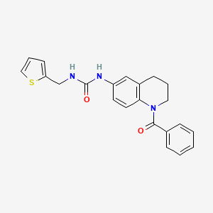 1-(1-Benzoyl-1,2,3,4-tetrahydroquinolin-6-yl)-3-(thiophen-2-ylmethyl)urea