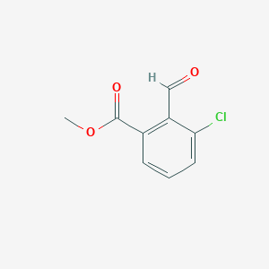 molecular formula C9H7ClO3 B2372992 Methyl 3-chloro-2-formylbenzoate CAS No. 1287277-24-0