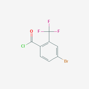 molecular formula C8H3BrClF3O B2373027 4-Bromo-2-(trifluoromethyl)benzoyl Chloride CAS No. 104356-17-4