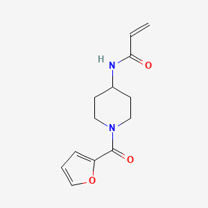 molecular formula C13H16N2O3 B2373053 N-[1-(Furan-2-carbonyl)piperidin-4-yl]prop-2-enamide CAS No. 2192395-19-8