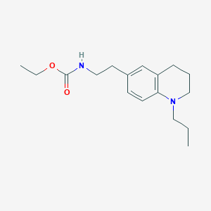 molecular formula C17H26N2O2 B2373077 Ethyl (2-(1-propyl-1,2,3,4-tetrahydroquinolin-6-yl)ethyl)carbamate CAS No. 955592-28-6