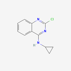 molecular formula C11H10ClN3 B2373110 2-chloro-N-cyclopropylquinazolin-4-amine CAS No. 524033-55-4