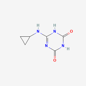 molecular formula C6H8N4O2 B2373123 N-Cyclopropylammelide CAS No. 92510-61-7