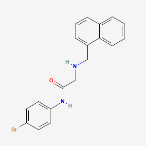 molecular formula C19H17BrN2O B2373165 N-(4-bromophenyl)-2-[(1-naphthylmethyl)amino]acetamide CAS No. 303091-49-8