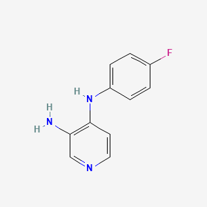 molecular formula C11H10FN3 B2373171 4-N-(4-fluorophenyl)pyridine-3,4-diamine CAS No. 108349-64-0