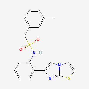 N-(2-(imidazo[2,1-b]thiazol-6-yl)phenyl)-1-(m-tolyl)methanesulfonamide
