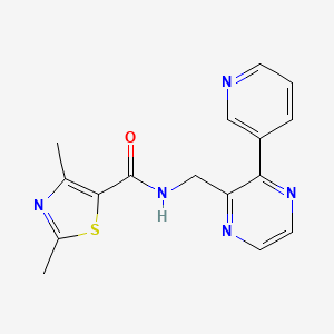 2,4-dimethyl-N-{[3-(pyridin-3-yl)pyrazin-2-yl]methyl}-1,3-thiazole-5-carboxamide