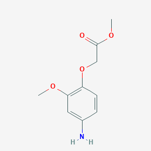 molecular formula C10H13NO4 B2373249 Methyl (4-amino-2-methoxyphenoxy)acetate CAS No. 924843-60-7