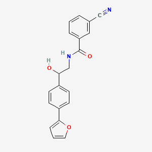 molecular formula C20H16N2O3 B2373265 3-cyano-N-{2-[4-(furan-2-yl)phenyl]-2-hydroxyethyl}benzamide CAS No. 2097933-42-9