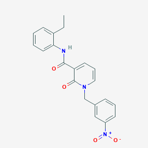 molecular formula C21H19N3O4 B2373273 N-(2-ethylphenyl)-1-(3-nitrobenzyl)-2-oxo-1,2-dihydropyridine-3-carboxamide CAS No. 941953-16-8