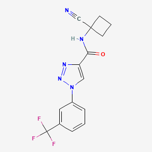 N-(1-cyanocyclobutyl)-1-[3-(trifluoromethyl)phenyl]-1H-1,2,3-triazole-4-carboxamide