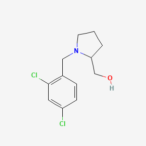 molecular formula C12H15Cl2NO B2373288 (1-(2,4-Dichlorobenzyl)pyrrolidin-2-yl)methanol CAS No. 415946-99-5