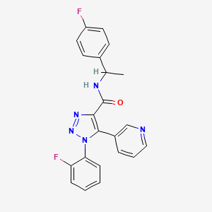 N-{3-[benzyl(methyl)amino]propyl}-5-[2-(piperidin-1-ylcarbonyl)phenyl]-1,3-oxazole-4-carboxamide
