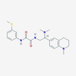 N1-(2-(dimethylamino)-2-(1-methyl-1,2,3,4-tetrahydroquinolin-6-yl)ethyl)-N2-(3-(methylthio)phenyl)oxalamide