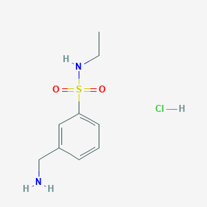 3-(aminomethyl)-N-ethylbenzene-1-sulfonamide hydrochloride