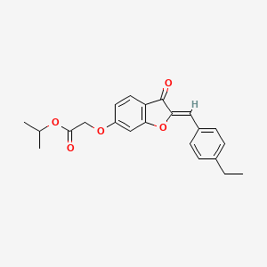 (Z)-isopropyl 2-((2-(4-ethylbenzylidene)-3-oxo-2,3-dihydrobenzofuran-6-yl)oxy)acetate