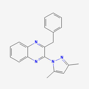 2-benzyl-3-(3,5-dimethyl-1H-pyrazol-1-yl)quinoxaline
