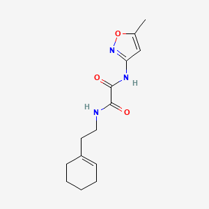 molecular formula C14H19N3O3 B2373308 N1-(2-(cyclohex-1-en-1-yl)ethyl)-N2-(5-methylisoxazol-3-yl)oxalamide CAS No. 899743-78-3