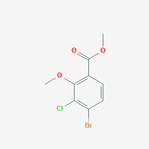 4-Bromo-3-chloro-2-methoxy-benzoic acid methyl ester