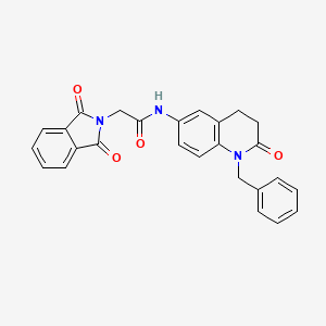 N-(1-benzyl-2-oxo-1,2,3,4-tetrahydroquinolin-6-yl)-2-(1,3-dioxoisoindolin-2-yl)acetamide