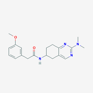 N-[2-(dimethylamino)-5,6,7,8-tetrahydroquinazolin-6-yl]-2-(3-methoxyphenyl)acetamide