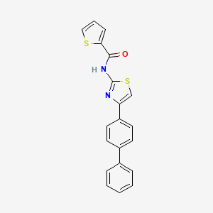 N-[4-(4-phenylphenyl)-1,3-thiazol-2-yl]thiophene-2-carboxamide