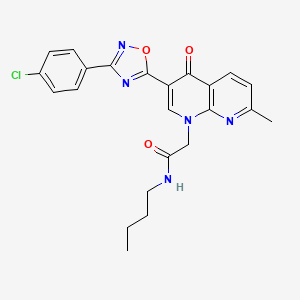 molecular formula C23H22ClN5O3 B2373369 N-(3,4-dimethylphenyl)-4-(4-ethyl-3-oxo-3,4-dihydropyrido[2,3-b]pyrazin-2-yl)benzamide CAS No. 1029769-85-4
