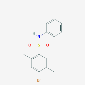 molecular formula C16H18BrNO2S B2373374 4-Bromo-N-(2,5-dimethylphenyl)-2,5-dimethylbenzenesulfonamide CAS No. 2415512-63-7
