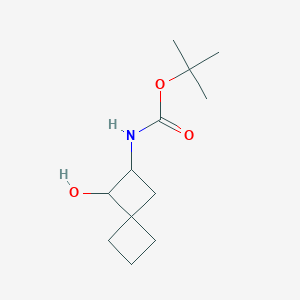 molecular formula C12H21NO3 B2373415 Tert-butyl N-(3-hydroxyspiro[3.3]heptan-2-yl)carbamate CAS No. 2445785-31-7