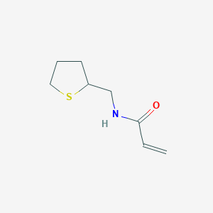 molecular formula C8H13NOS B2373525 N-[(thiolan-2-yl)methyl]prop-2-enamide CAS No. 1510758-70-9
