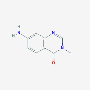 molecular formula C9H9N3O B2373537 7-Amino-3-methylquinazolin-4-one CAS No. 1379350-12-5
