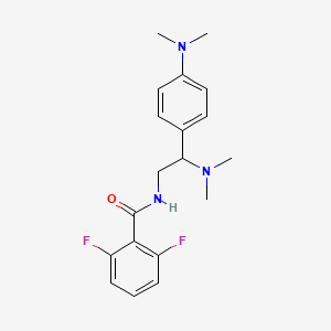 molecular formula C19H23F2N3O B2373591 N-[2-(dimethylamino)-2-[4-(dimethylamino)phenyl]ethyl]-2,6-difluorobenzamide CAS No. 946262-50-6