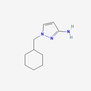 molecular formula C10H17N3 B2373620 1-(Cyclohexylmethyl)-1H-pyrazol-3-amine CAS No. 1184504-62-8