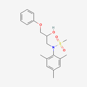 N-(2-hydroxy-3-phenoxypropyl)-N-mesitylmethanesulfonamide