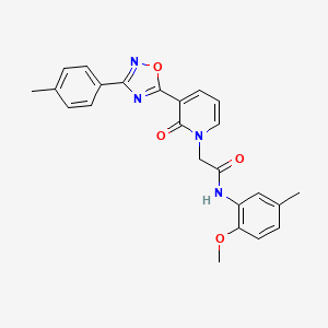 N-(2-methoxy-5-methylphenyl)-2-[3-[3-(4-methylphenyl)-1,2,4-oxadiazol-5-yl]-2-oxopyridin-1(2H)-yl]acetamide