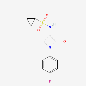 N-[1-(4-Fluorophenyl)-2-oxoazetidin-3-yl]-1-methylcyclopropane-1-sulfonamide